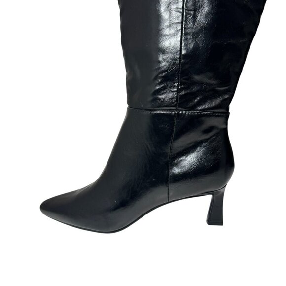 NEW Steve Madden Women Newlyn Knee High Kitten Heeled Boot Size 7. 5 Black - Picture 7 of 8